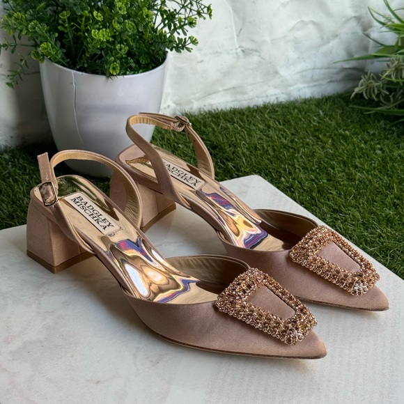 BADGLEY MISCHKA COLLECTION Emmie Slingback Pointed Toe Pump size 6 women - Picture 6 of 14